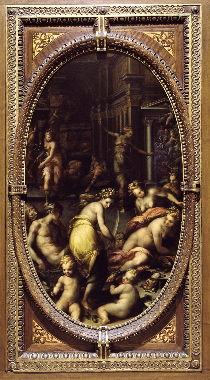 Allegory of Dreams, ca. 1570 (olie på skifer) af Giovanni Battista Naldini
