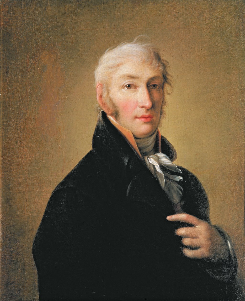 Portret af Nikolay Mikhailovich Karamzin (1766-1826), 1805 af Giovanni Battista Ortolani Damon