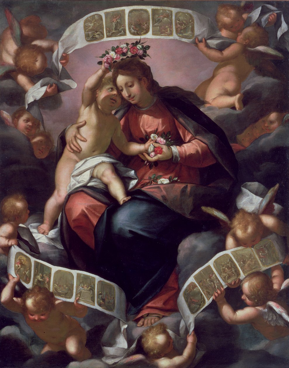 Madonna af rosenkransen af Giovanni Battista Paggi