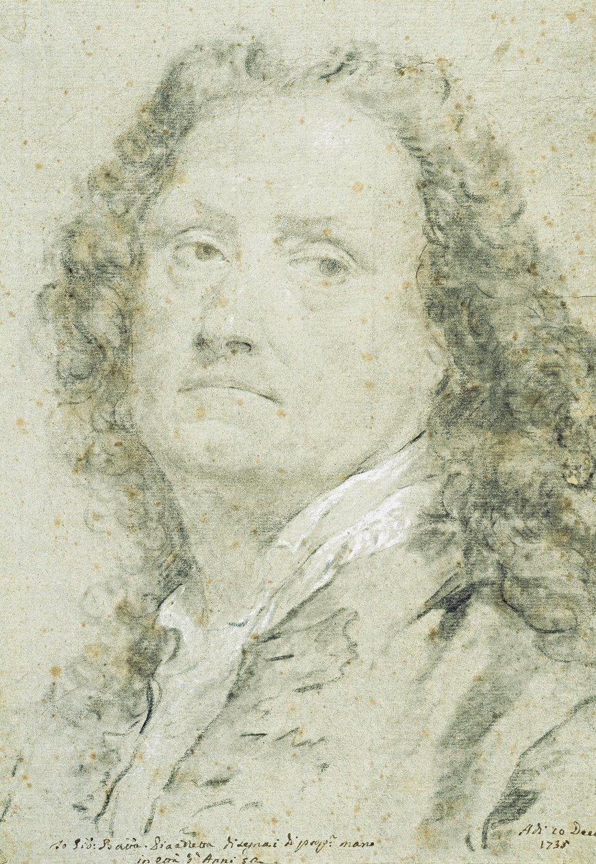 Selvportræt, 1735 af Giovanni Battista Piazzetta