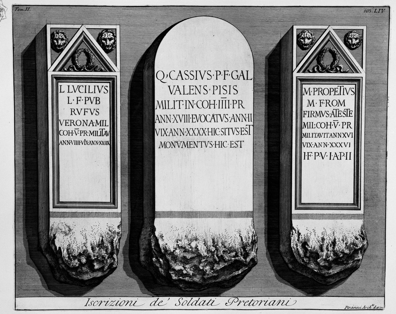 til venstre af Giovanni Battista Piranesi