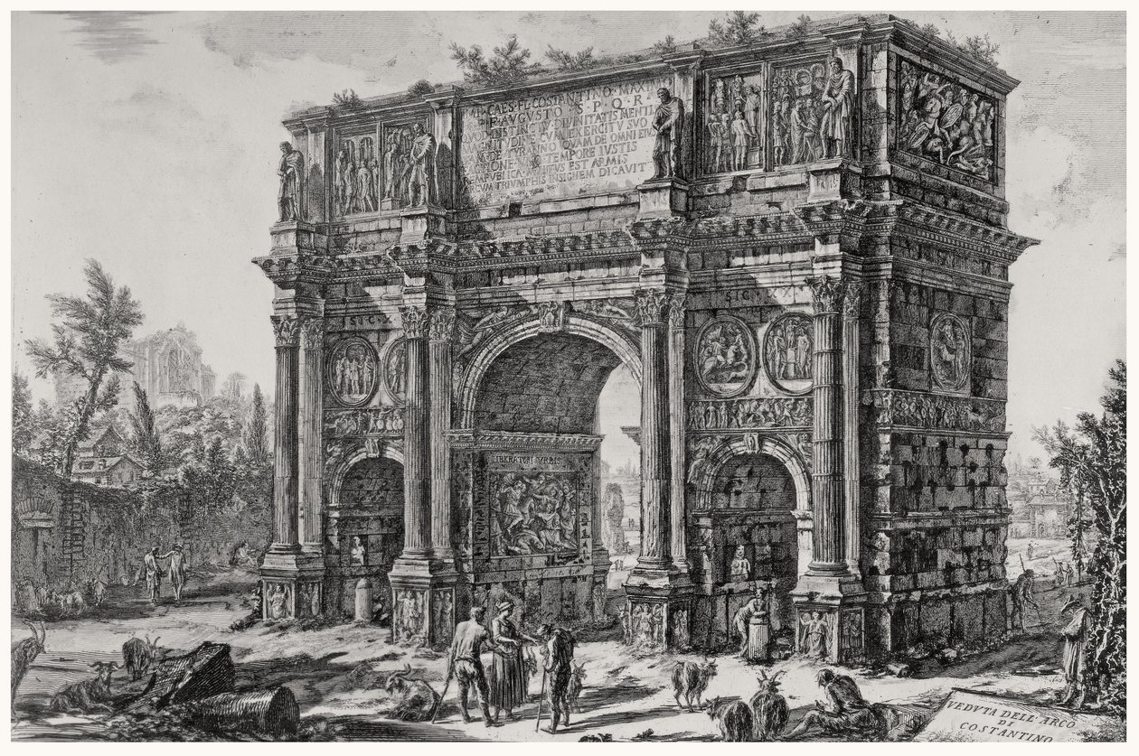 A View of the Arch of Constantine, fra 