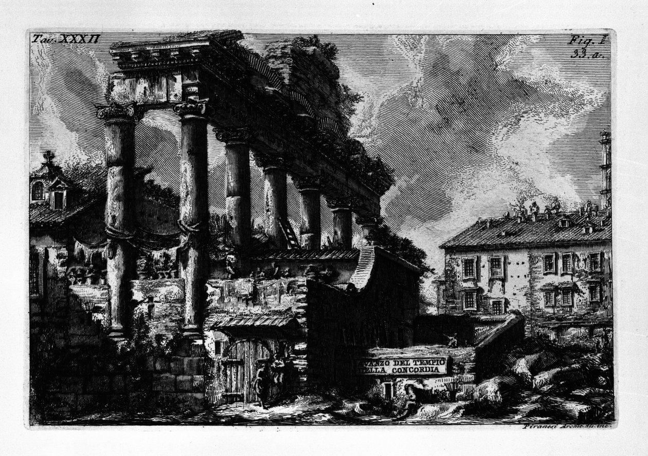 Avazo fra Concordia -templet af Giovanni Battista Piranesi
