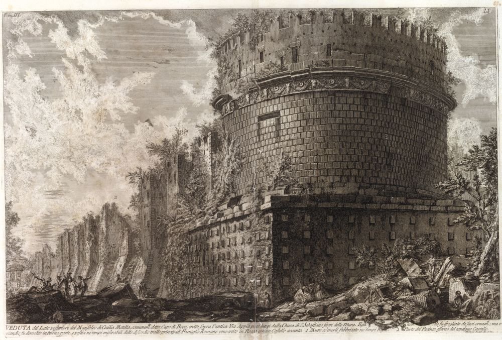 De romerske antikviteter, bind III, prancha LI af Giovanni Battista Piranesi