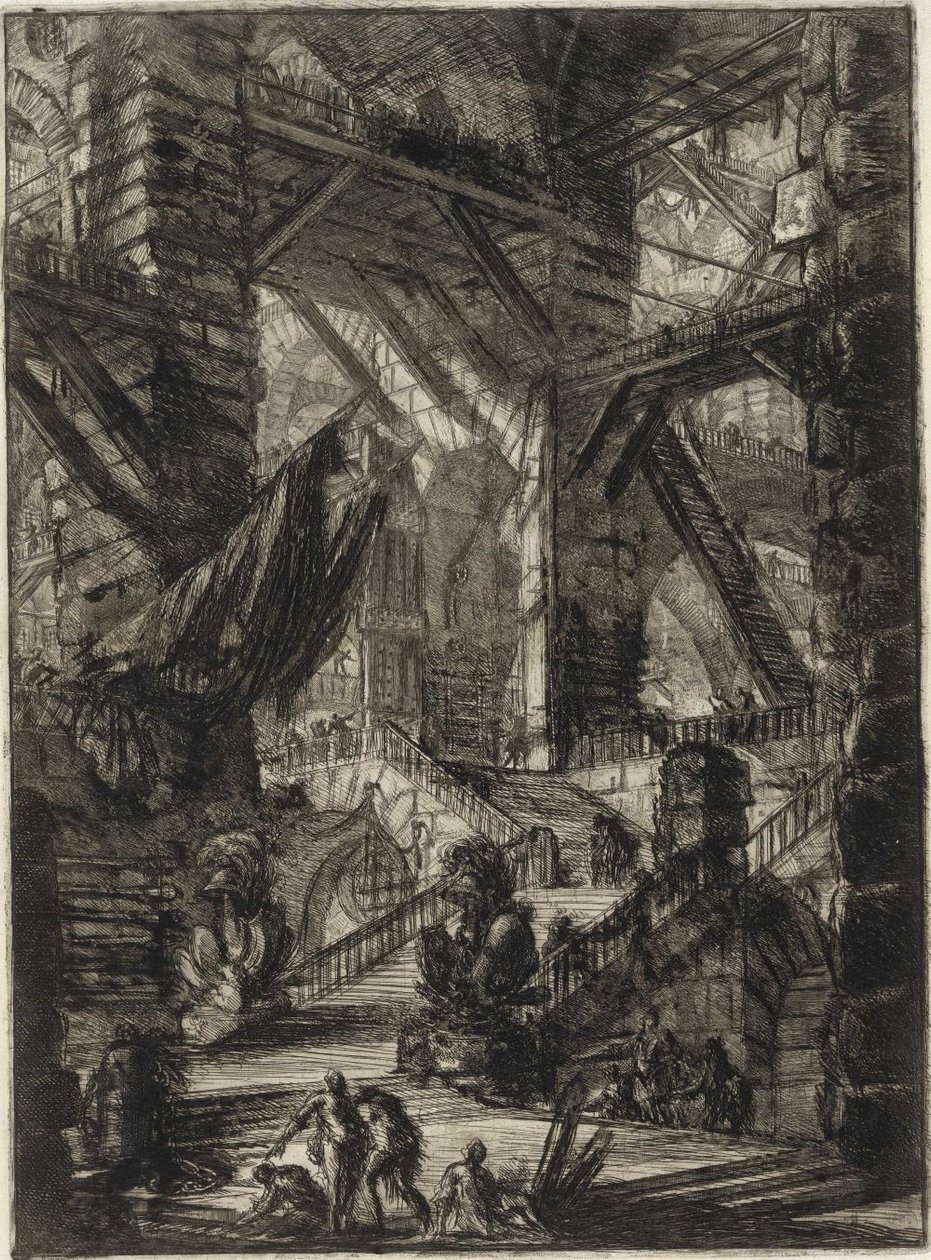 Opfindelsens fængsler [plade VIII] af Giovanni Battista Piranesi