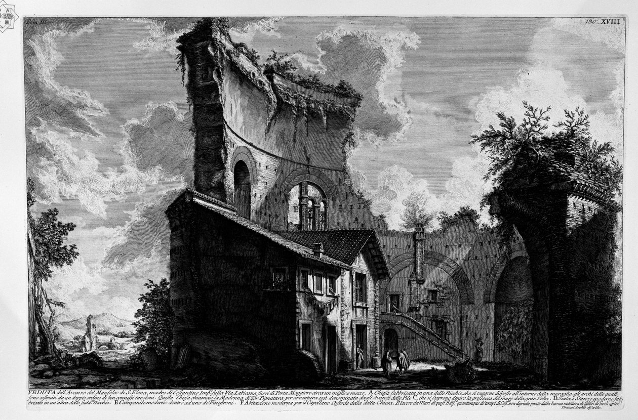 Mausoleum af Helena af Giovanni Battista Piranesi