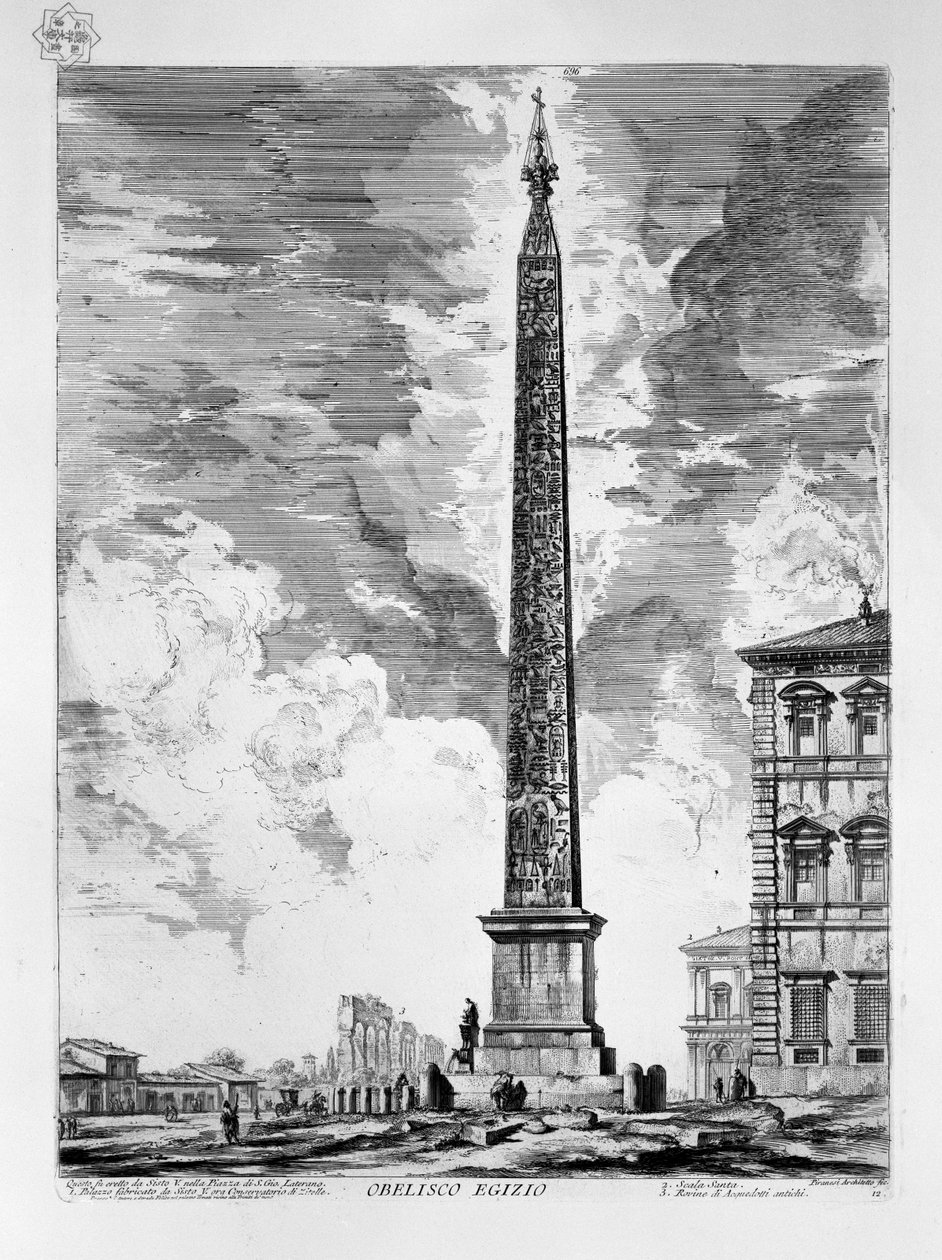Lateran obelisk. af Giovanni Battista Piranesi