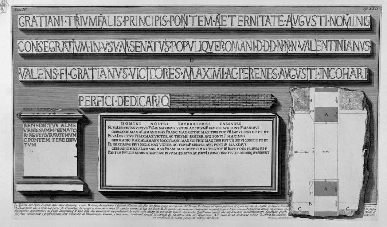 Ferrato -broen af Giovanni Battista Piranesi