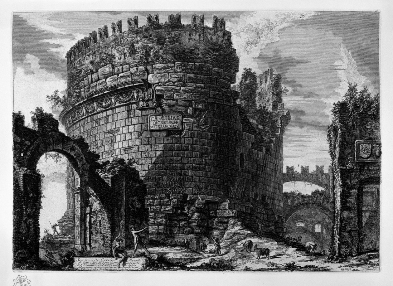 Cecilia Metellas grav af Giovanni Battista Piranesi