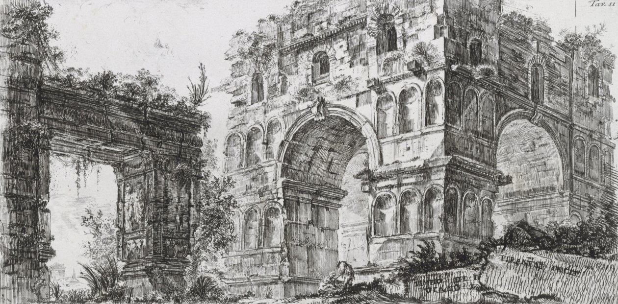 Diana -templet af Giovanni Battista Piranesi