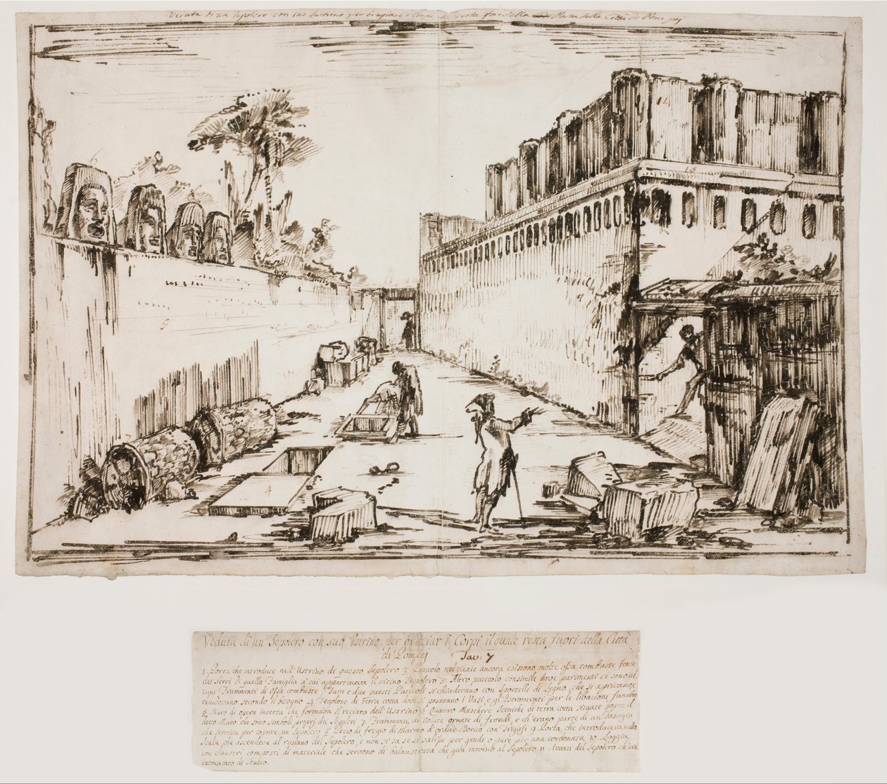 Istacidis grav, Pompeji af Giovanni Battista Piranesi