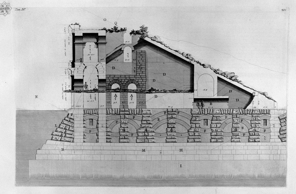 Teater i Marcellus af Giovanni Battista Piranesi