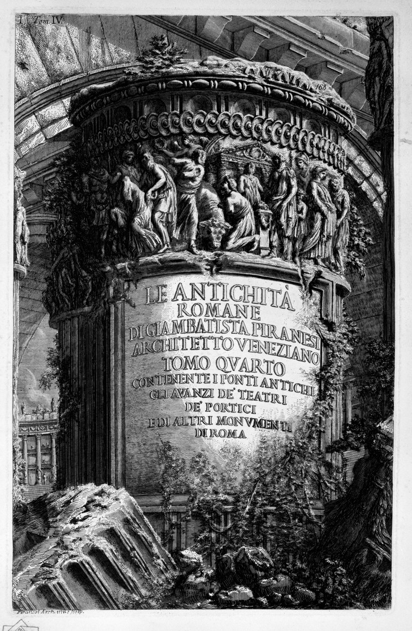 Titelside til bind. 4 af Giovanni Battista Piranesi