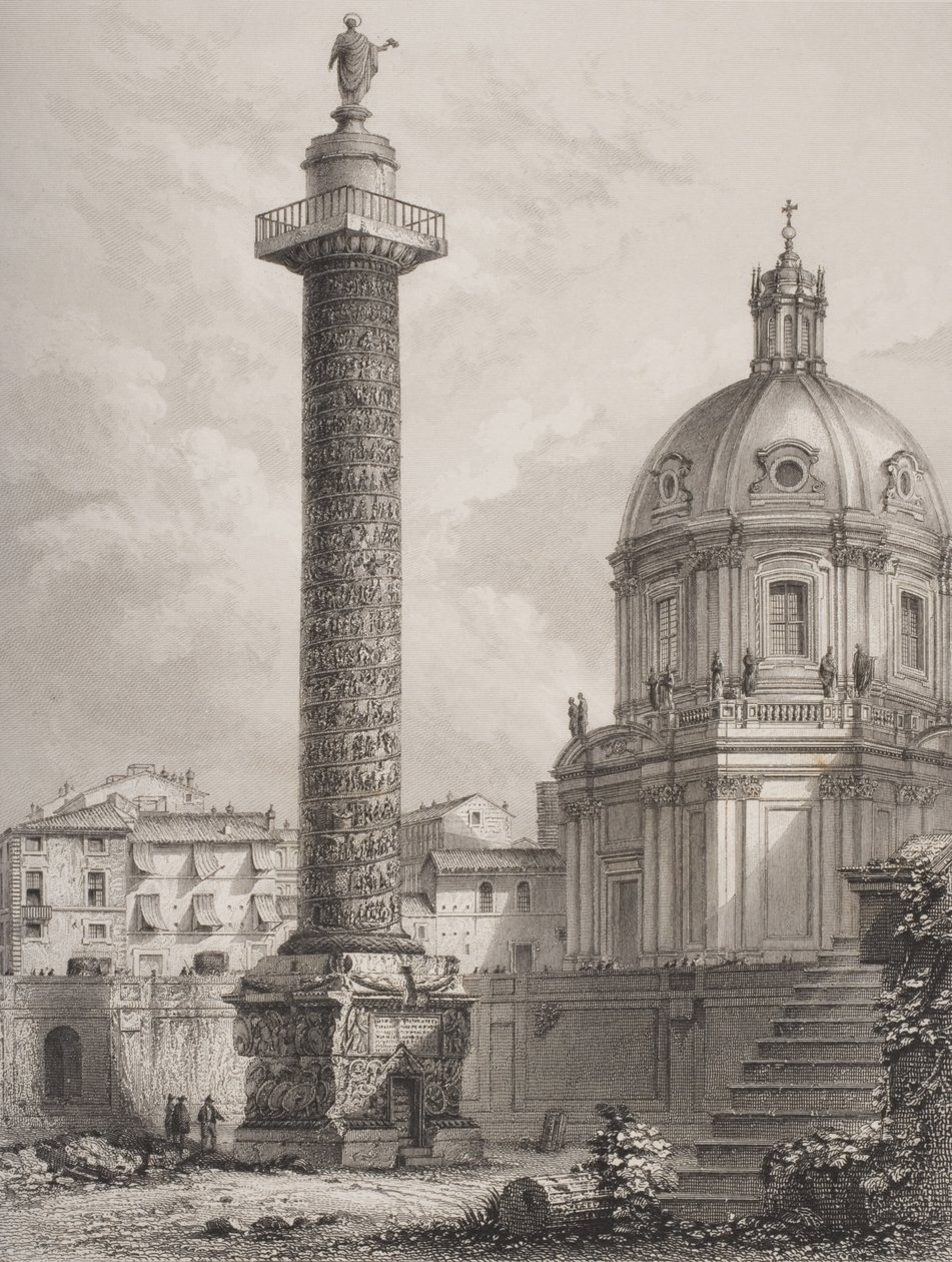 Trajans søjle, Rom, indgraveret af A. Willmore af Giovanni Battista Piranesi