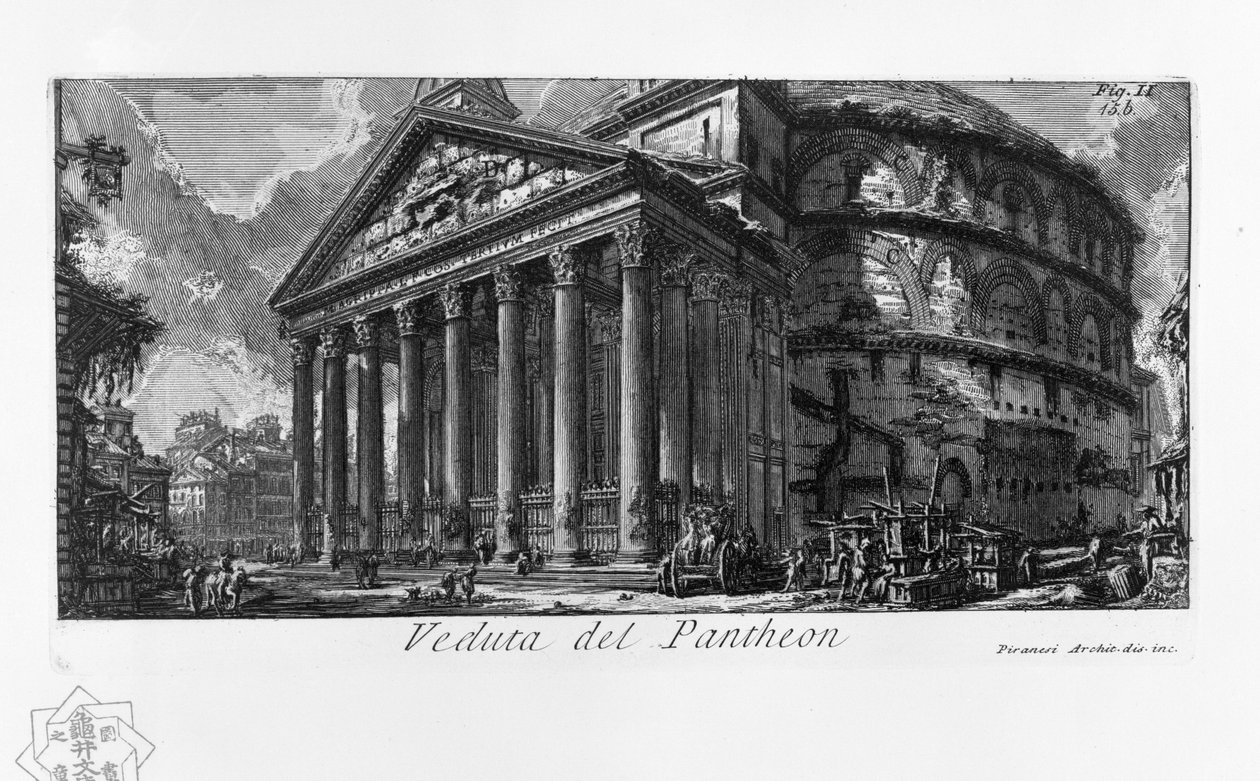 Udsigt over Pantheon af Giovanni Battista Piranesi