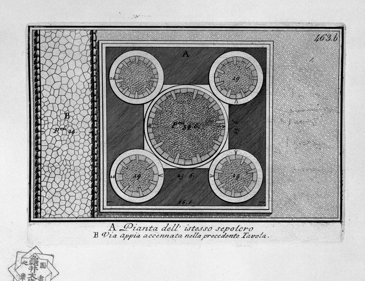 Via Appia, Graven i Albano Laziale af Giovanni Battista Piranesi
