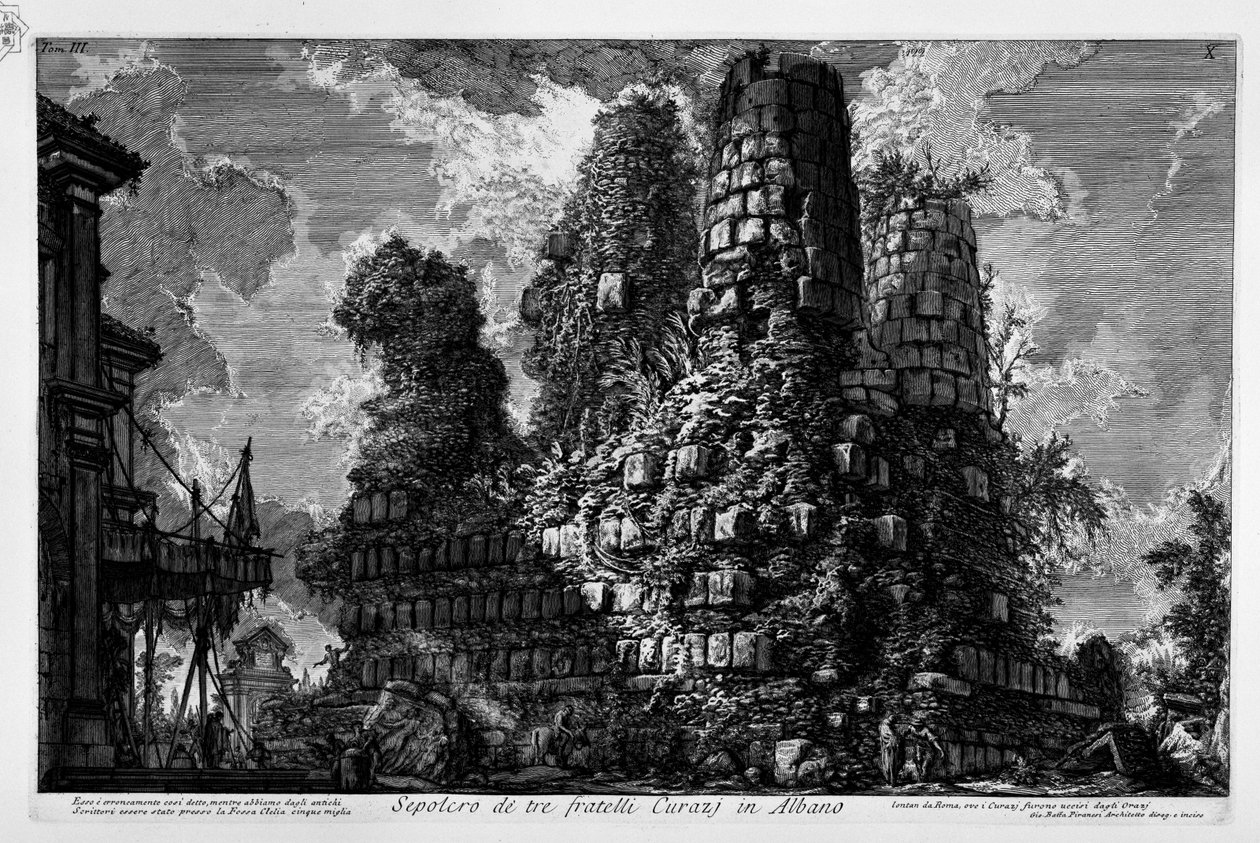 Via Appia, Graven i Albano Laziale af Giovanni Battista Piranesi