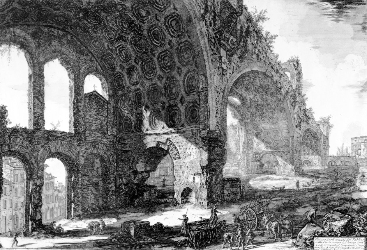 Udsigt over basilikaen Maxentius og Konstantin fra 