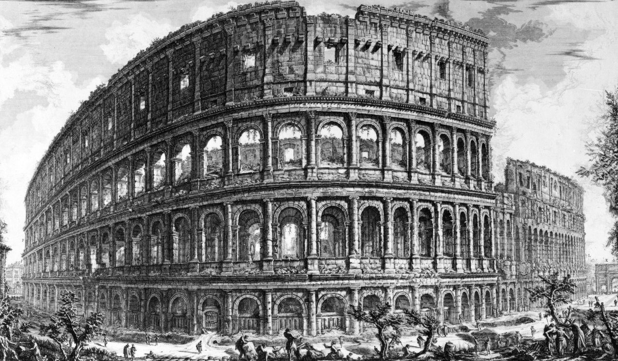 Udsigt over Colosseum, fra 