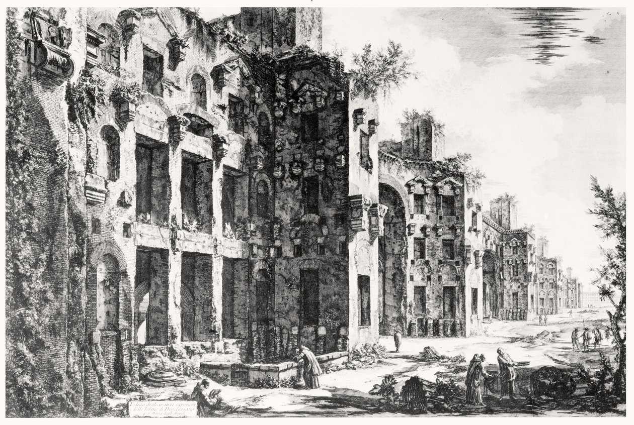 Udsigt over Frigidarium ved Diocletians bade, fra 