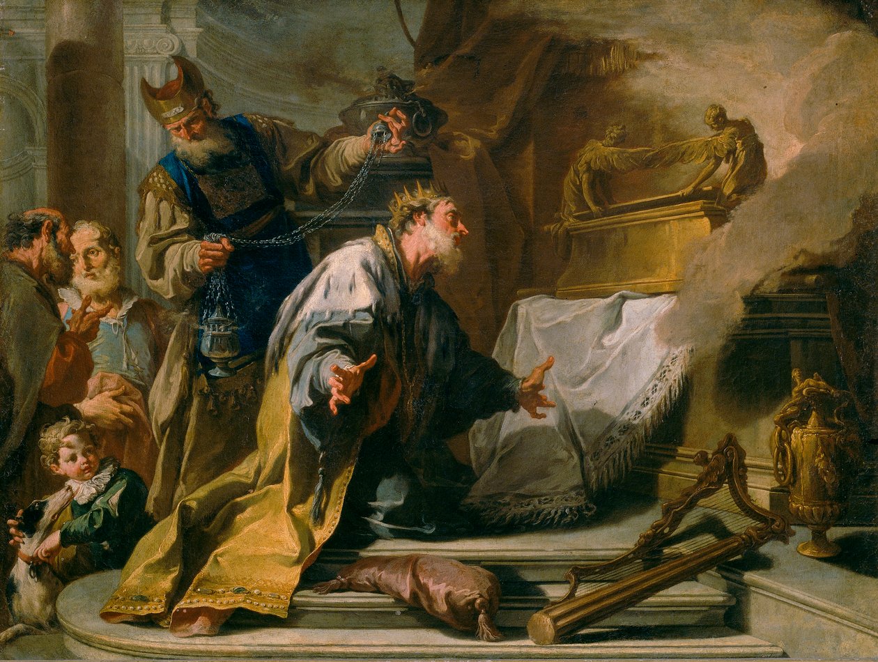 David før pagtens ark af Giovanni Battista Pittoni