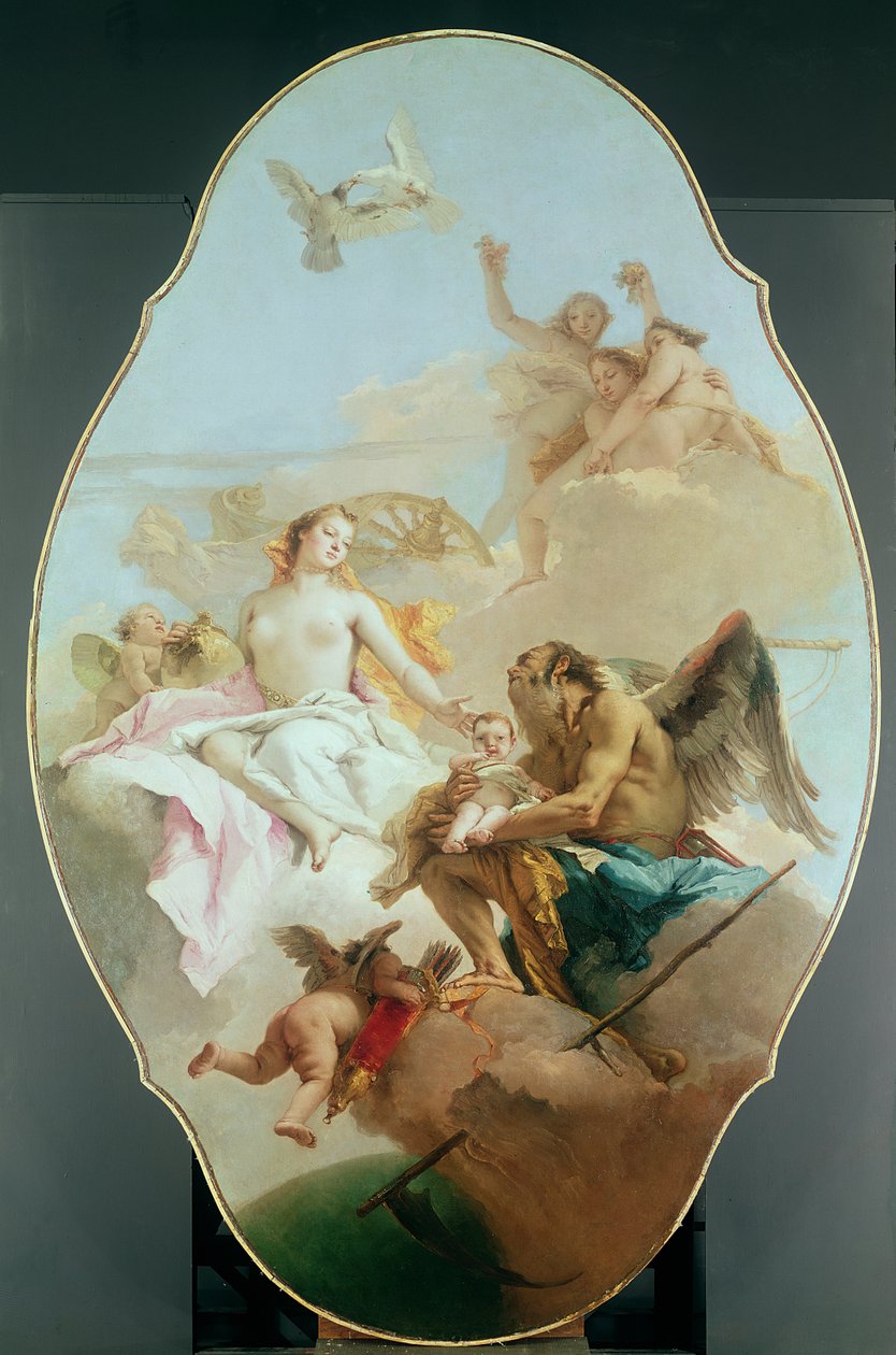 En allegori med Venus og tid, ca. 1754-58 af Giovanni Battista Tiepolo