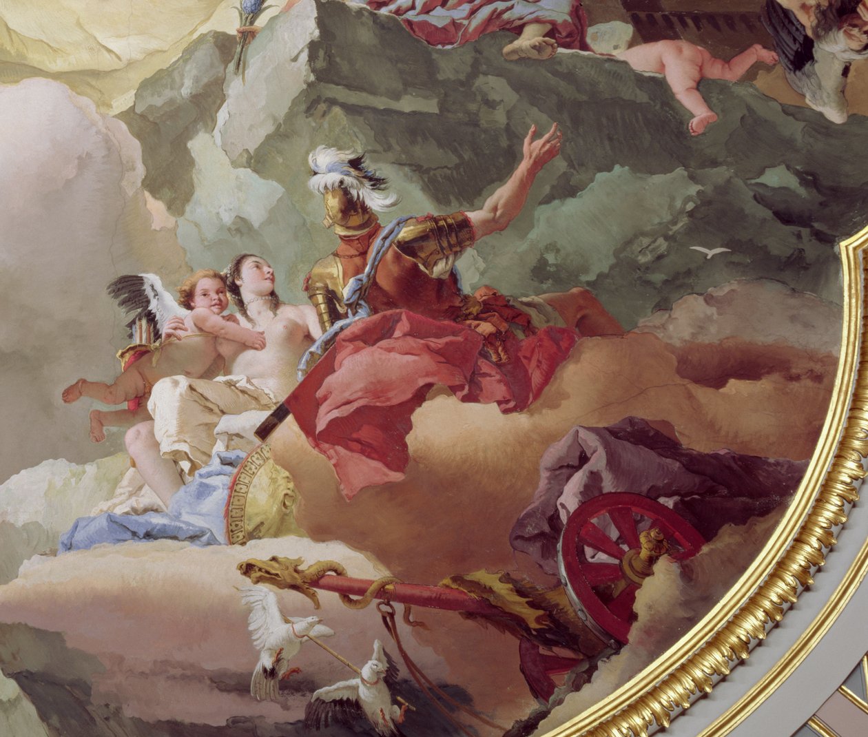 Apoteose af det spanske monarki fresco detalje fra 170577 af Giovanni Battista Tiepolo