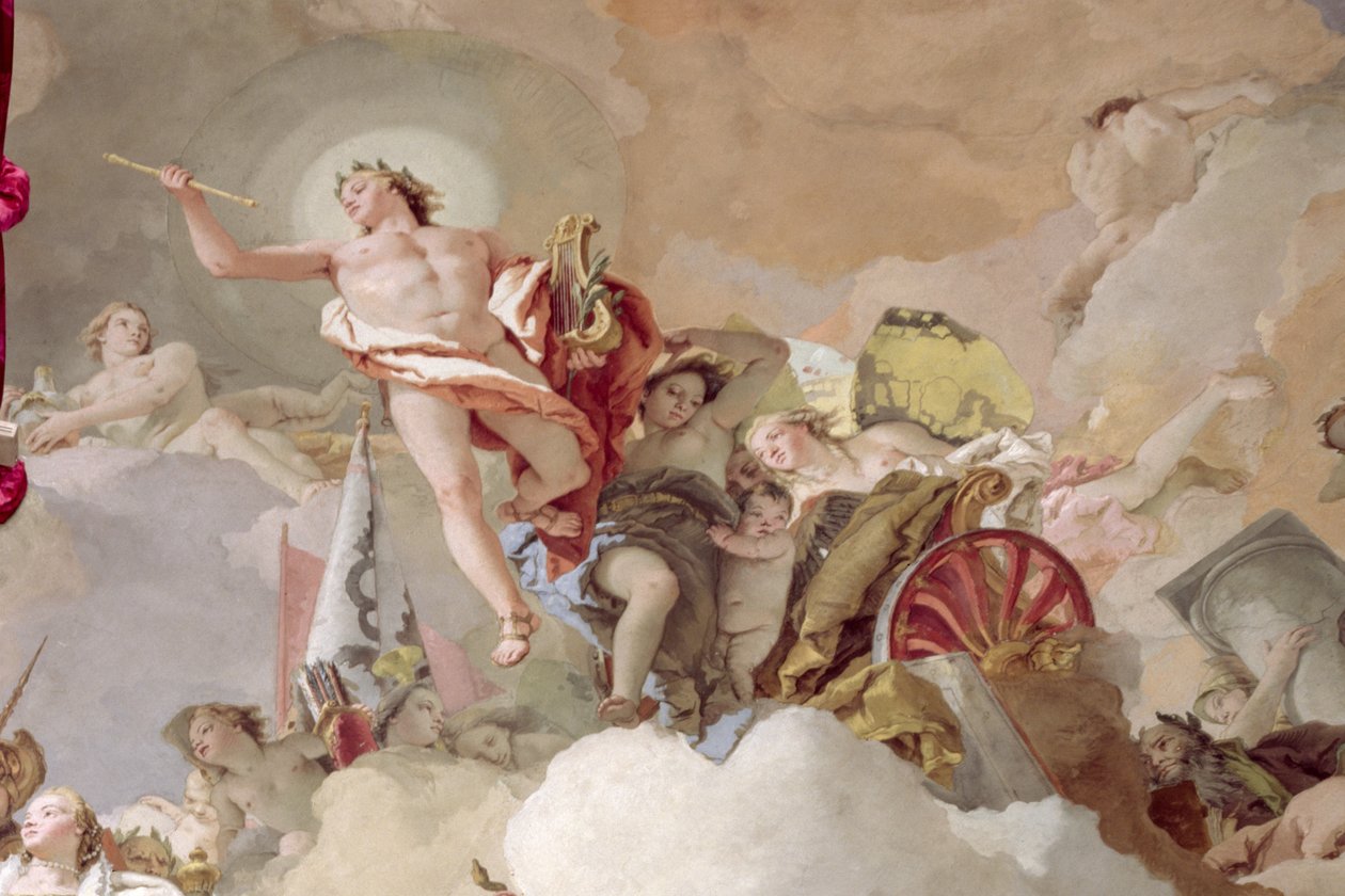 Apoteose af det spanske monarki fresco detalje fra 170577 af Giovanni Battista Tiepolo