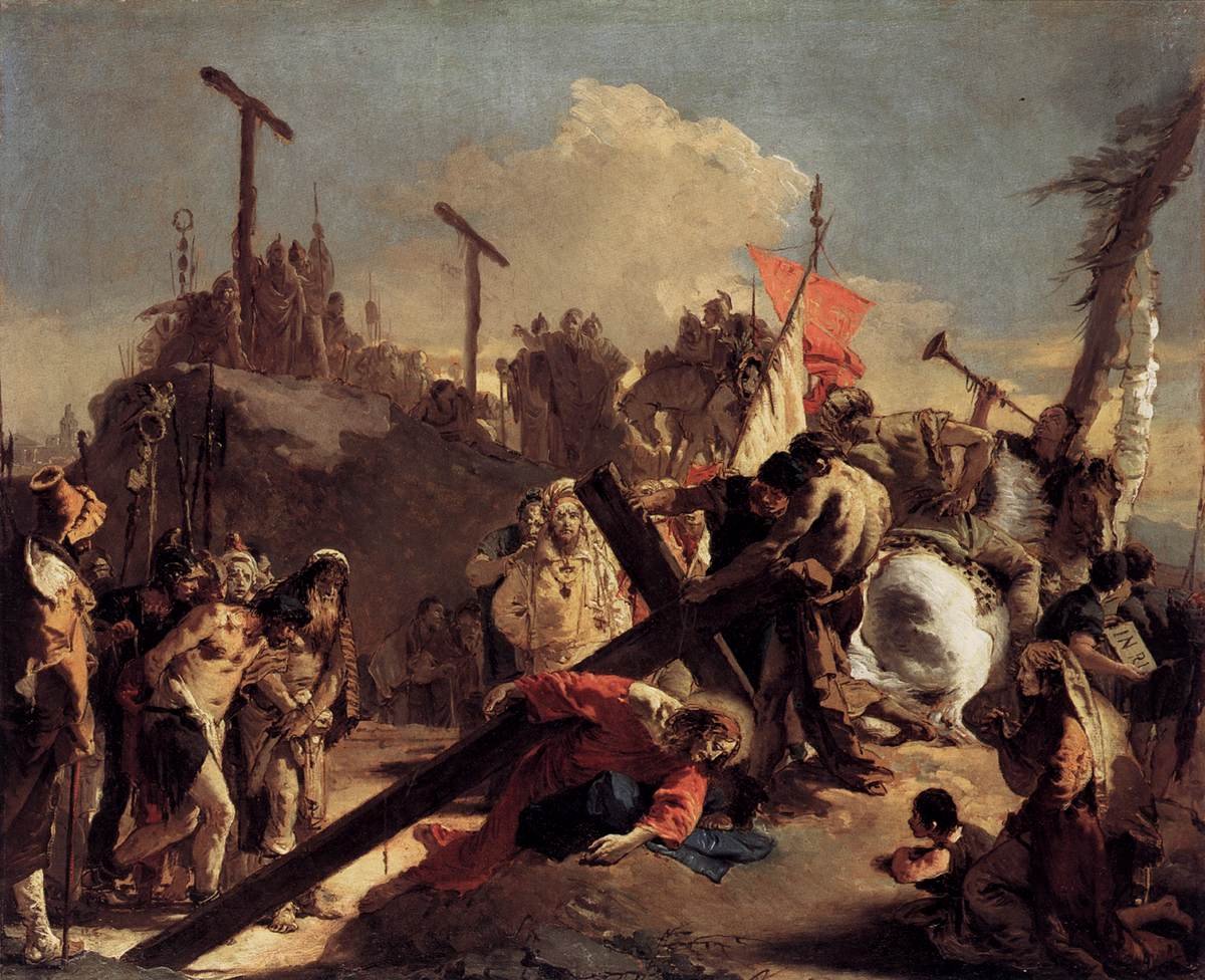 Bære korset af Giovanni Battista Tiepolo