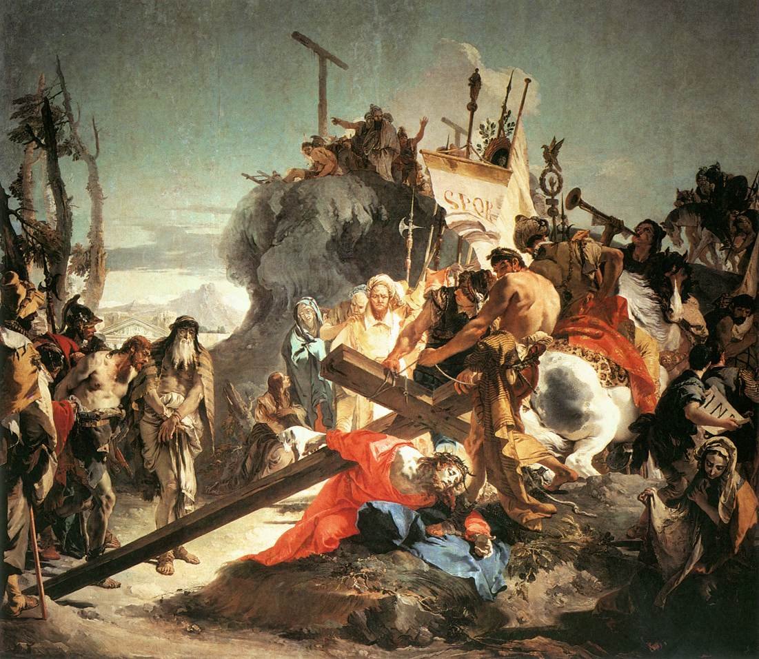 Kristus, der bærer korset af Giovanni Battista Tiepolo