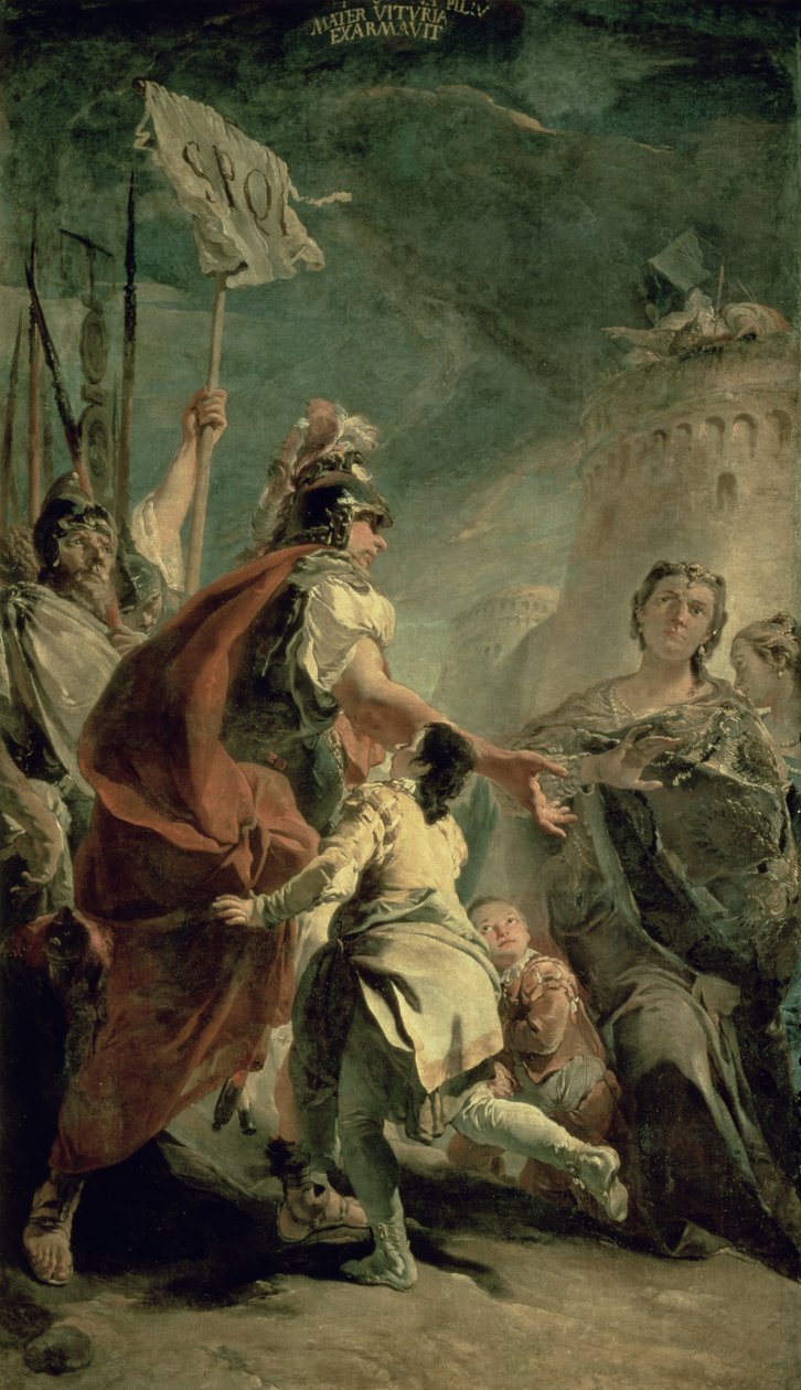 Coriolanus i Roms Omegn, ca. 1725 af Giovanni Battista Tiepolo