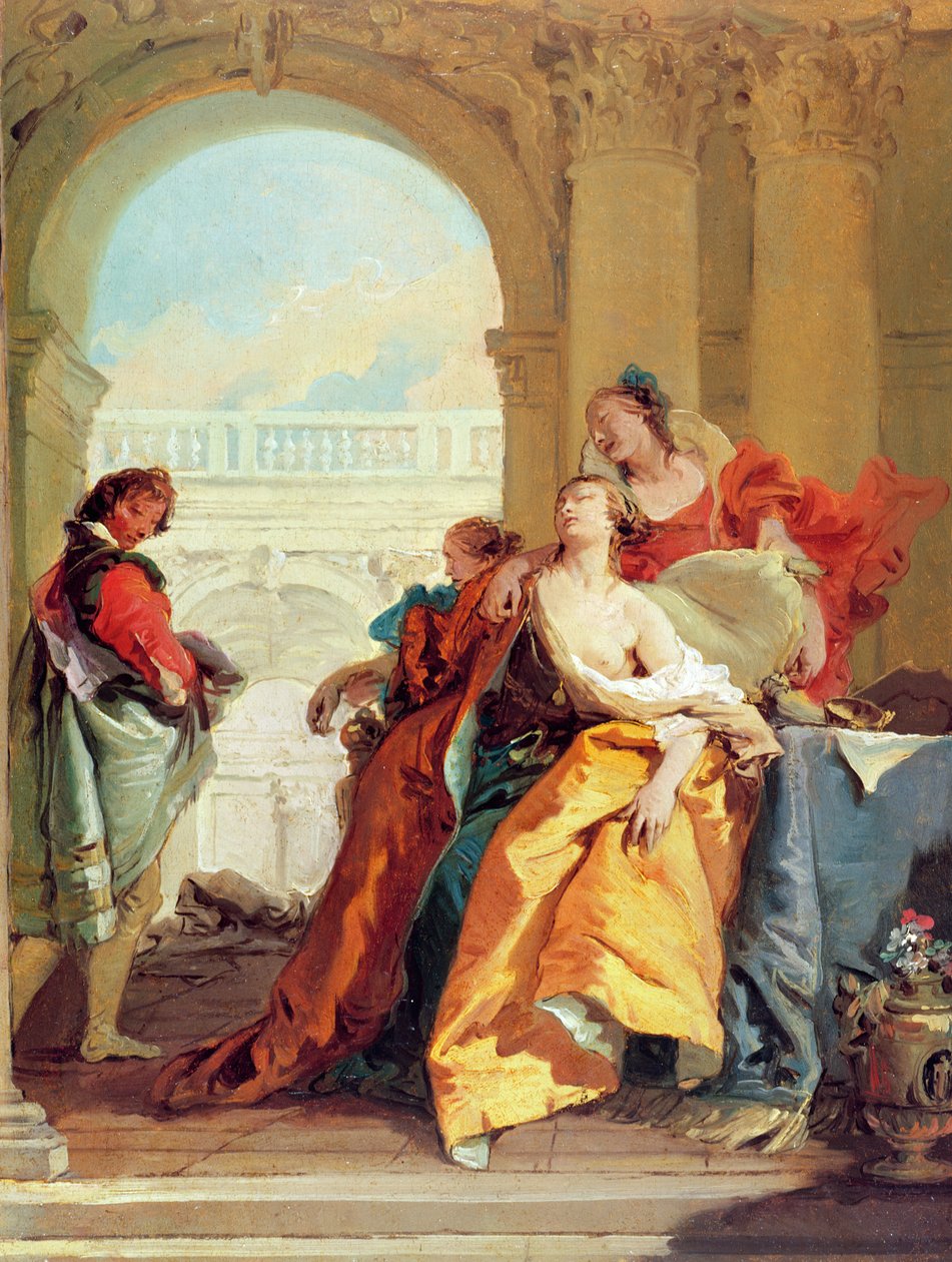 Sophonisba (olie) død af Giovanni Battista Tiepolo