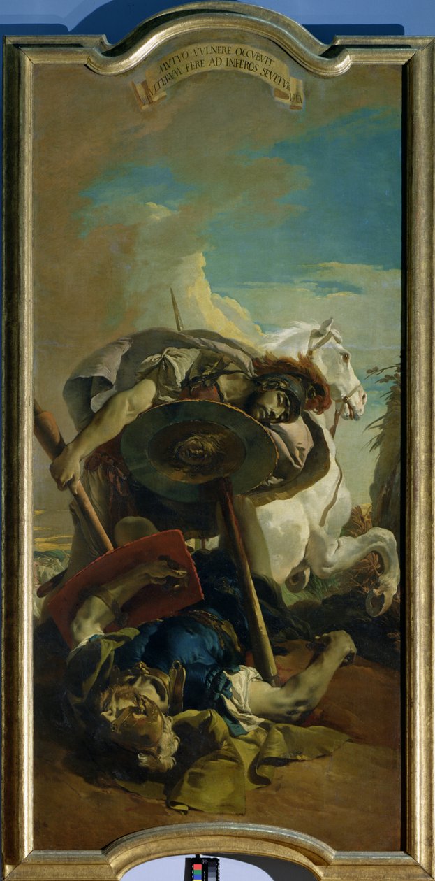 Konsul Lucius Junius Brutus død i duel med Aruns af Giovanni Battista Tiepolo
