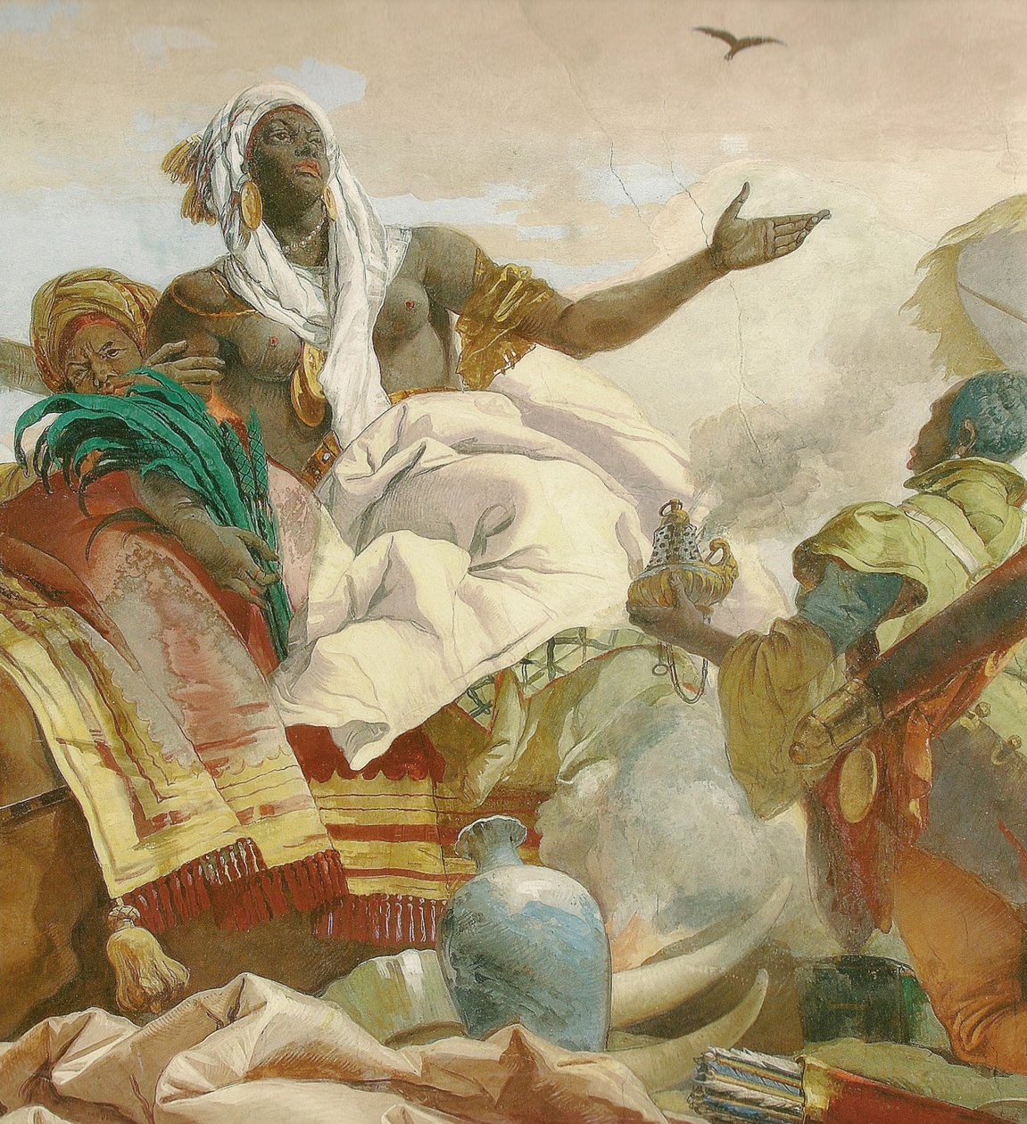 Loftsmaleri i trappeopgangen til Würzburg Residence af Giovanni Battista Tiepolo