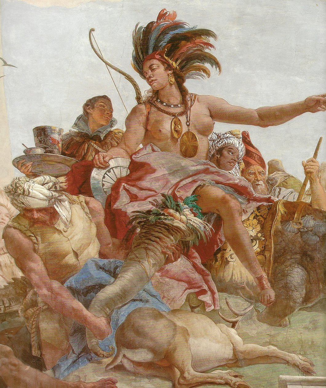Loftsmaleri i trappeopgangen til Würzburg Residence af Giovanni Battista Tiepolo