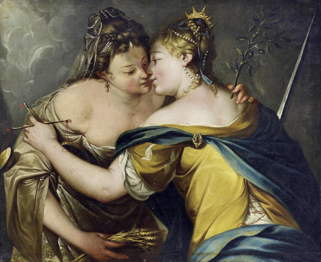 Retfærdighed favner fred af Giovanni Battista Tiepolo