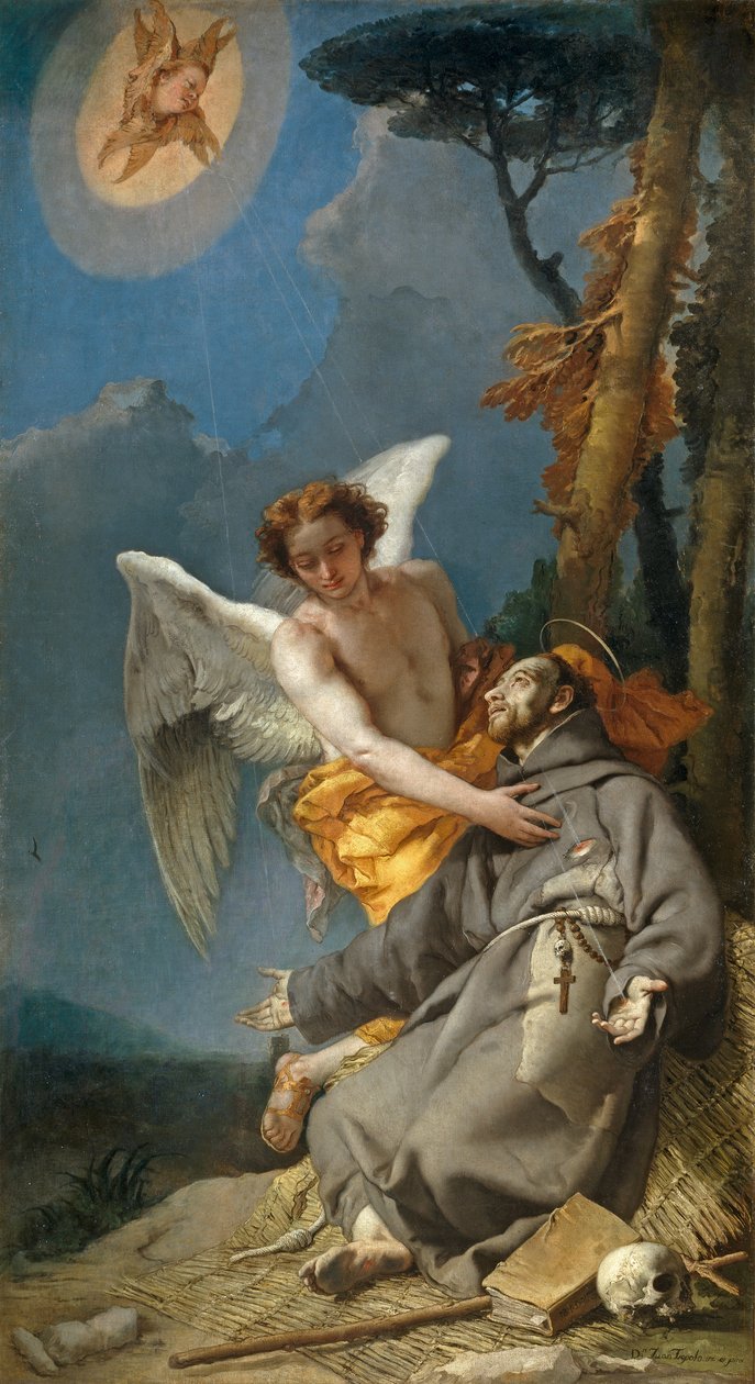 Stigmatisering af Sankt Frans af Assisi af Giovanni Battista Tiepolo