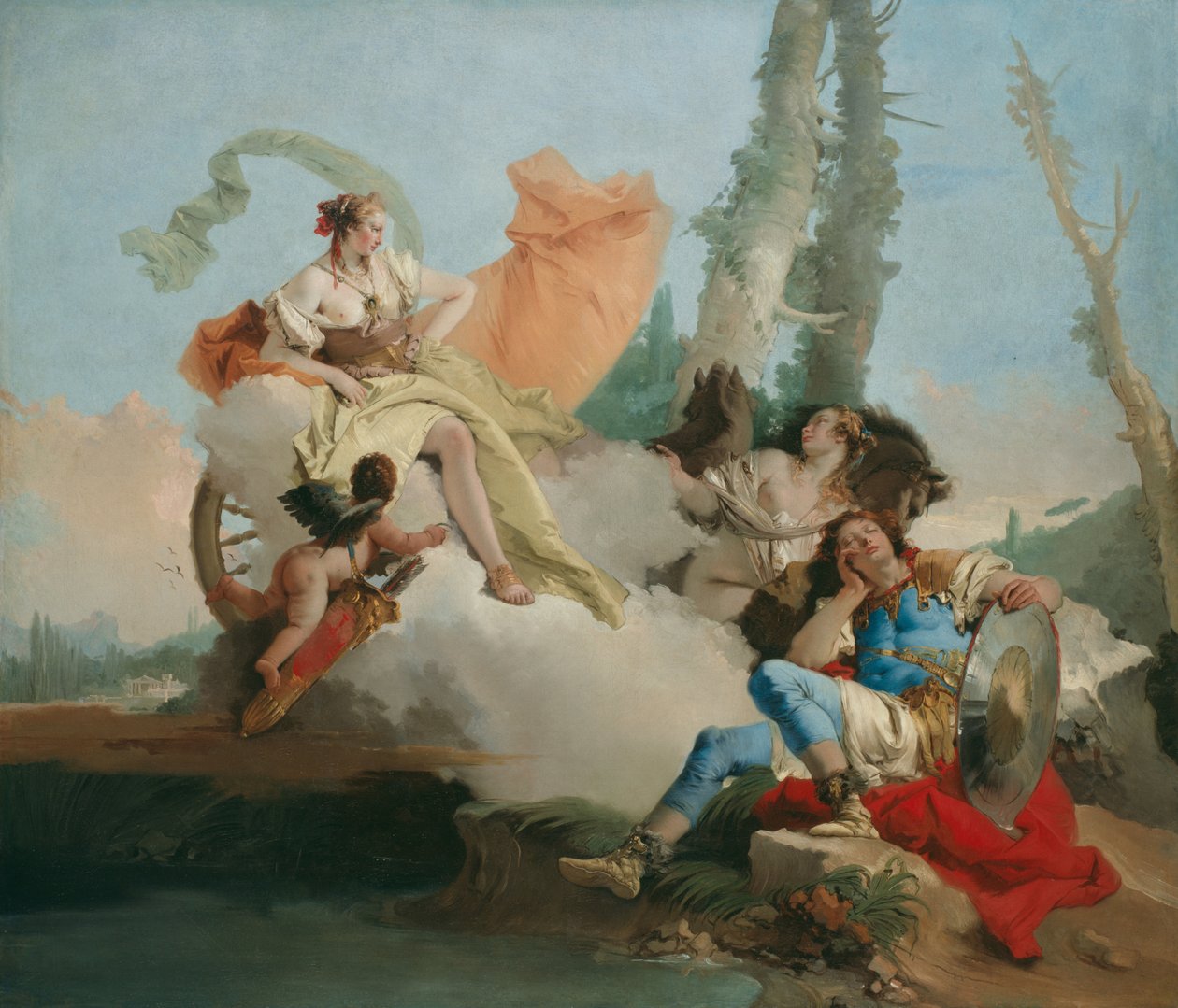 Rinaldo Fortryllet af Armida af Giovanni Battista Tiepolo