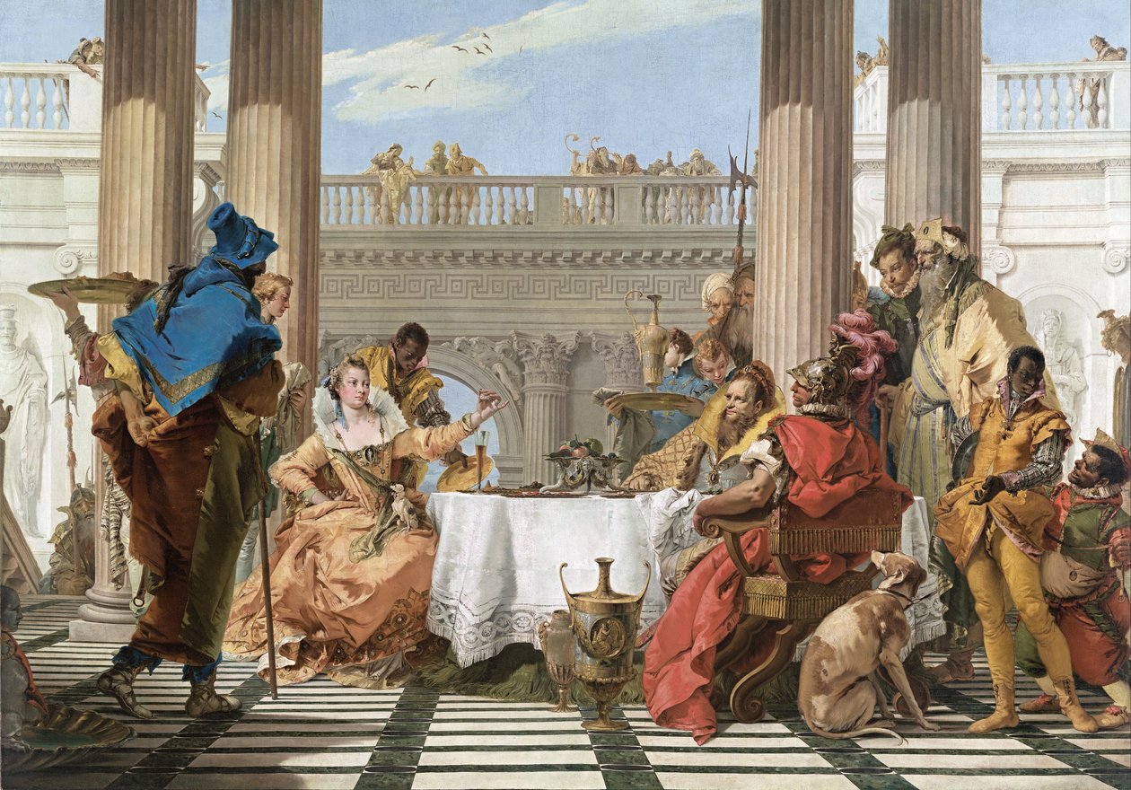 Banketten i Cleopatra af Giovanni Battista Tiepolo