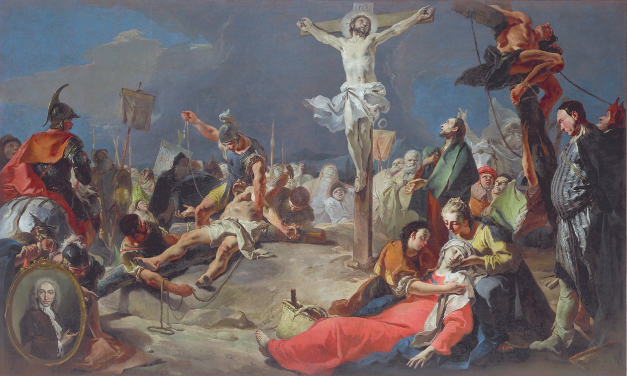 Korsfæstelsen, 1724-25 af Giovanni Battista Tiepolo