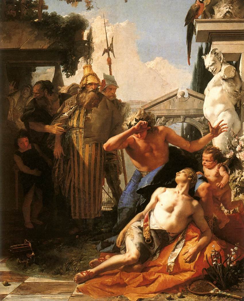Hyacintes død af Giovanni Battista Tiepolo