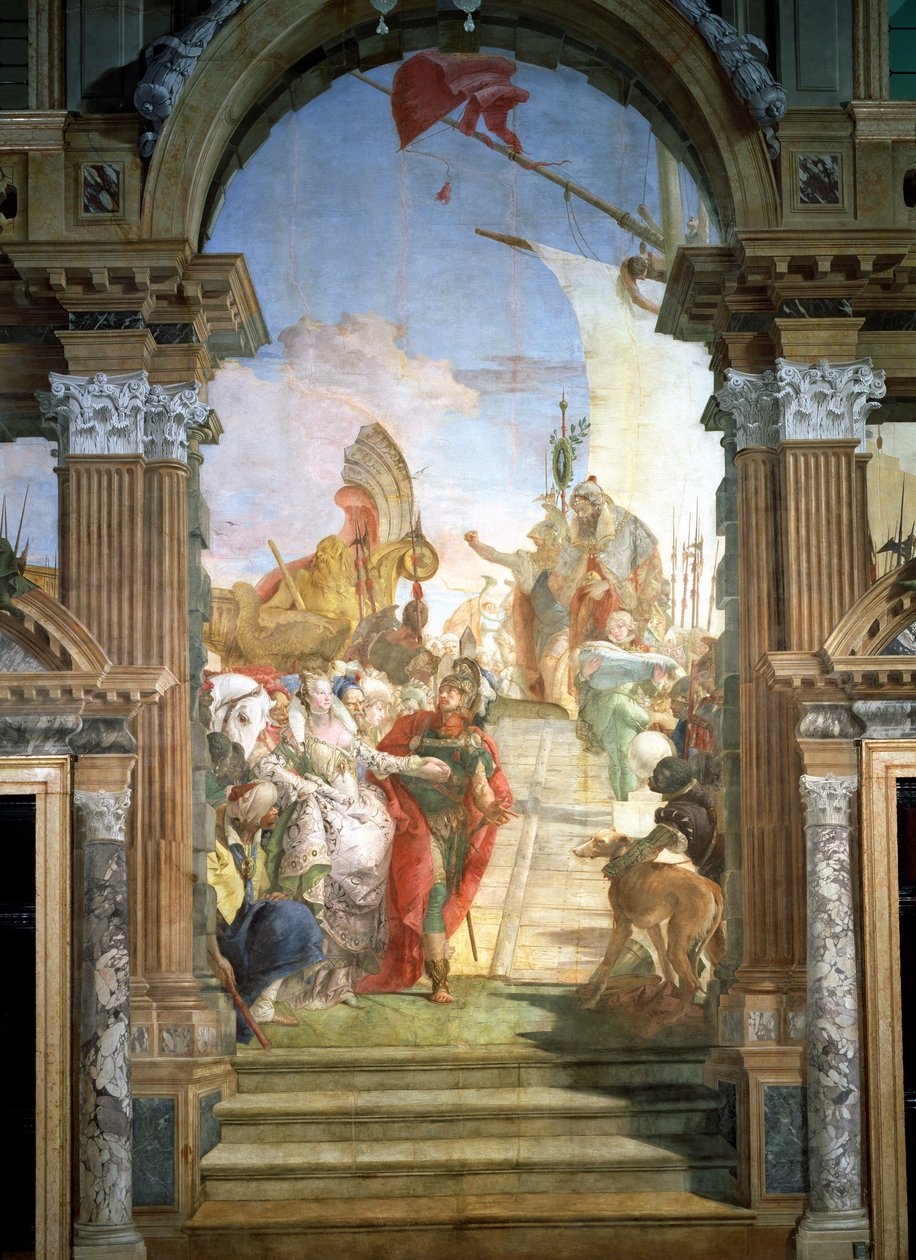 Mødet mellem Anthony (ca. 82-30 f.Kr.) og Cleopatra (51-30 f.Kr.) 1747-50 af Giovanni Battista Tiepolo