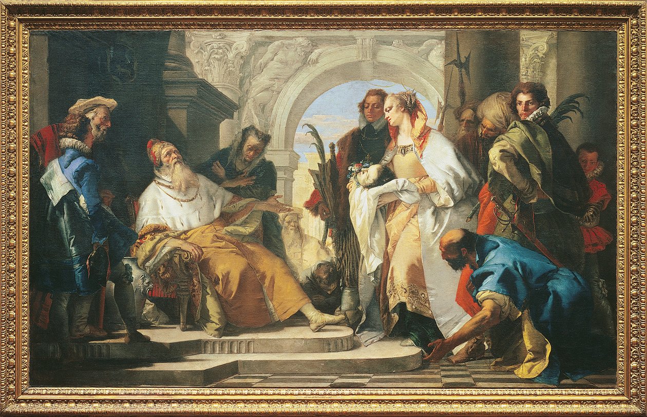 Beskyttelseshelgerne i Crotta -familien af Giovanni Battista Tiepolo