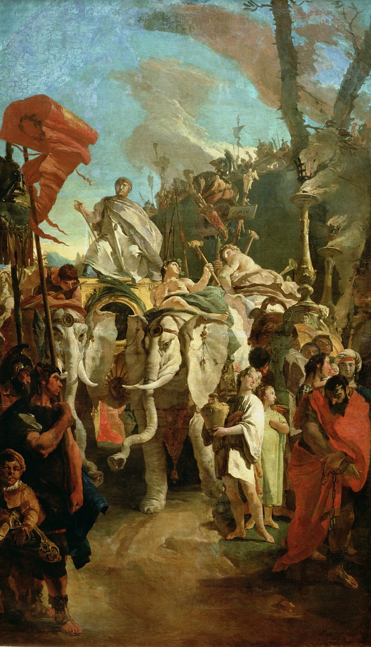 Kommandørens triumf Manius Curius Dentatus, 1725-30 af Giovanni Battista Tiepolo