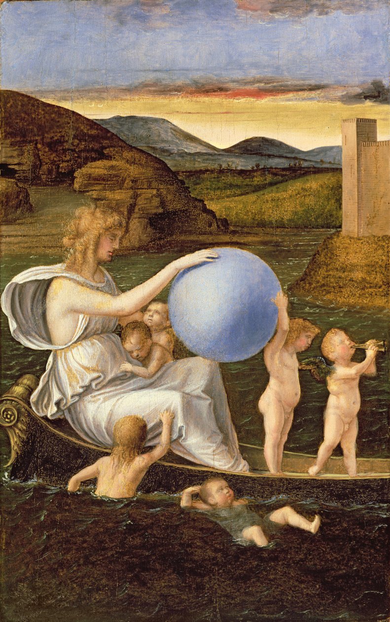 Allegori om skiftende formue eller melankoli af Giovanni Bellini