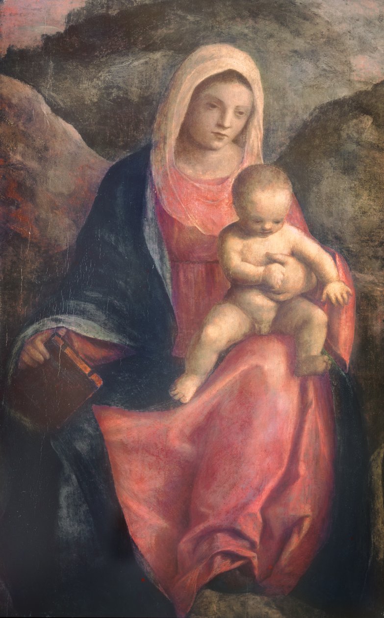 Madonna og barn (panel) af Giovanni Bellini
