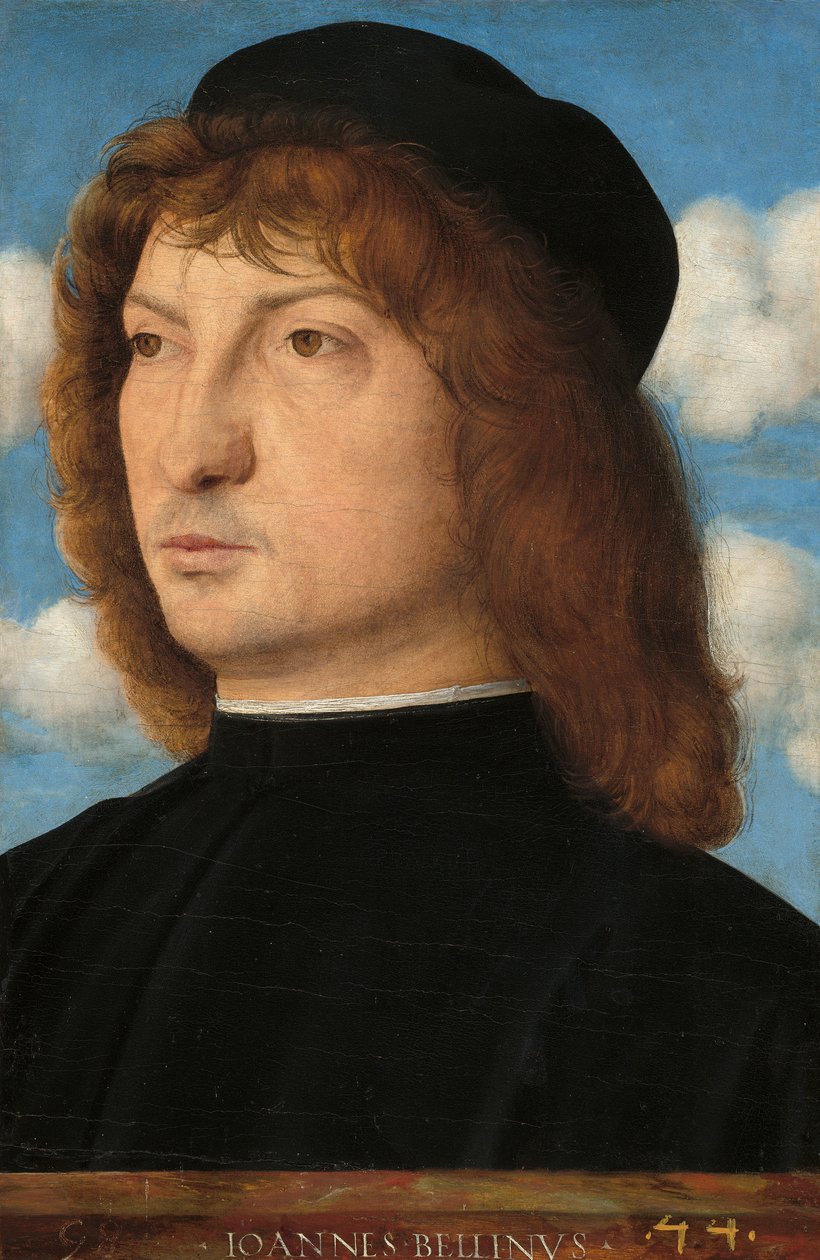 Portræt af en venetiansk gentleman, ca. 1500 (olie på panel overført til panel) af Giovanni Bellini