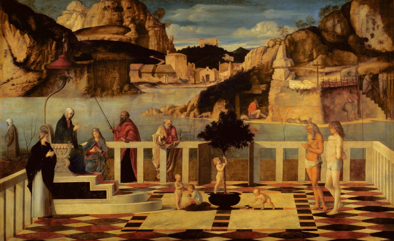 Hellig Allegori, ca. 1487 af Giovanni Bellini