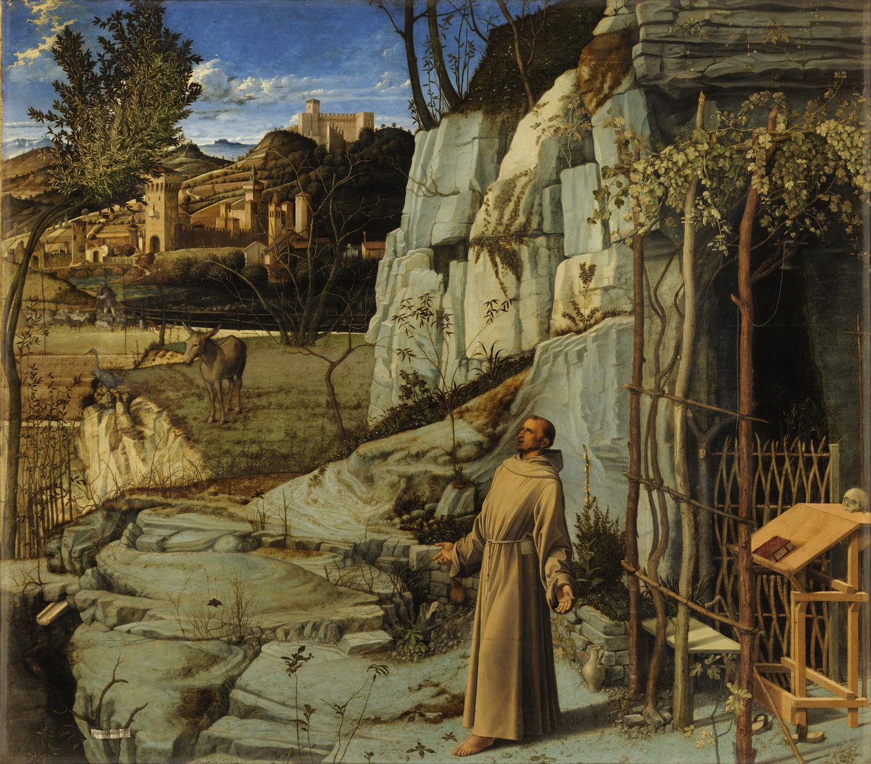 Sankt Frans i ørkenen af Giovanni Bellini
