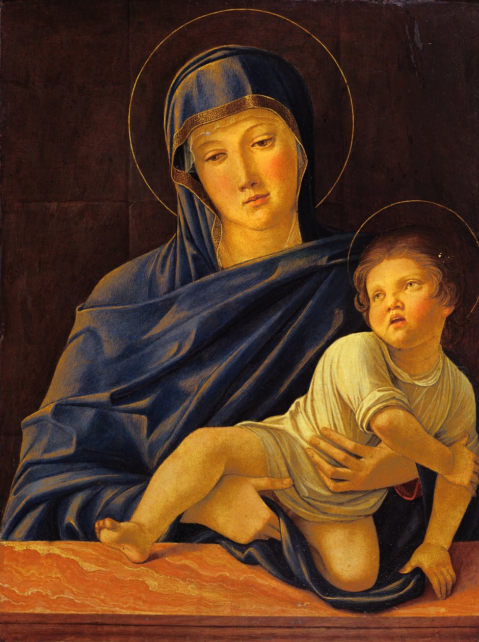 Jomfru og barn, 1470-75 (tempera på panel) af Giovanni Bellini